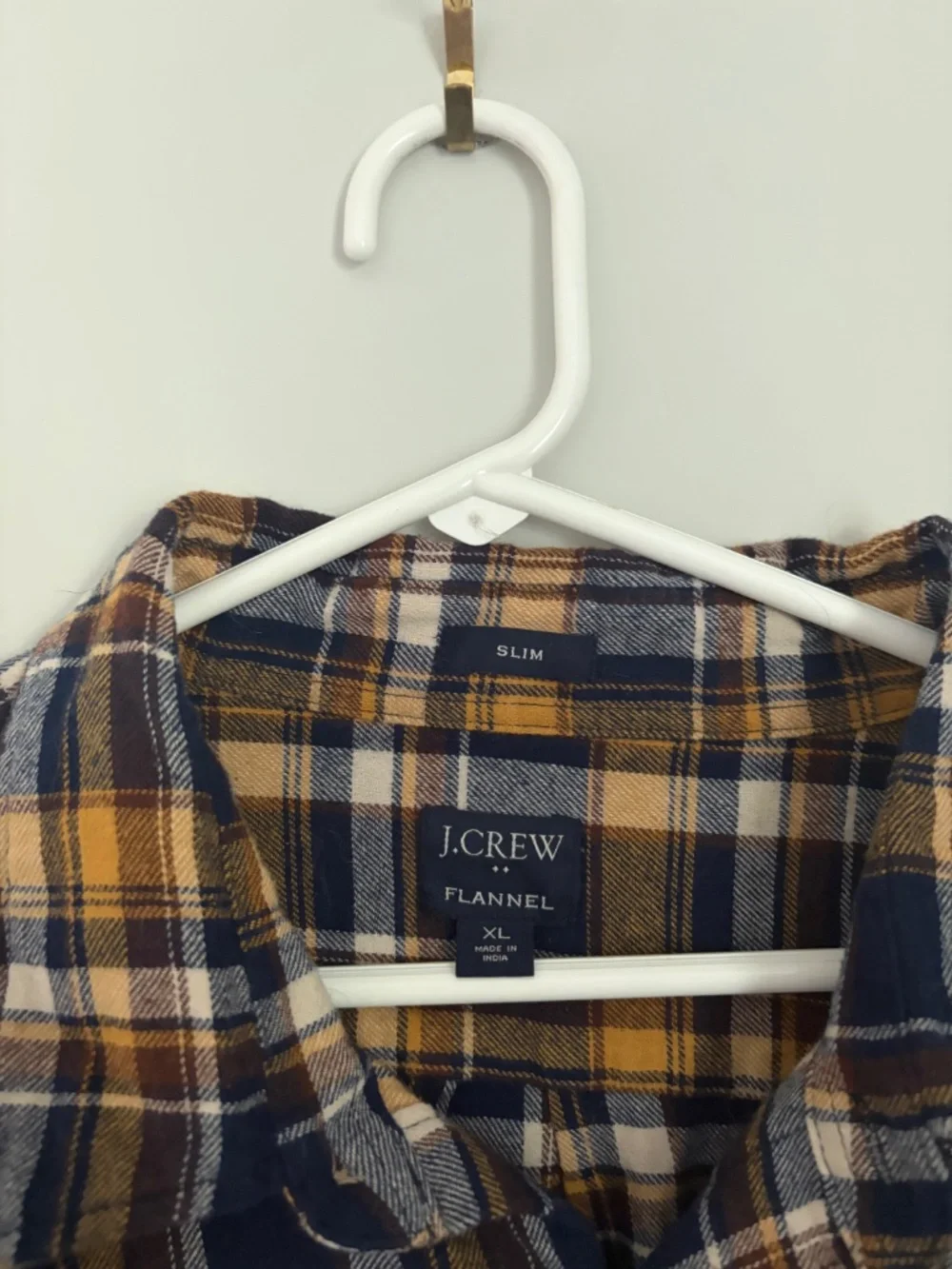 J Crew Slim Fit Men's Flannel Long Sleeve - XL